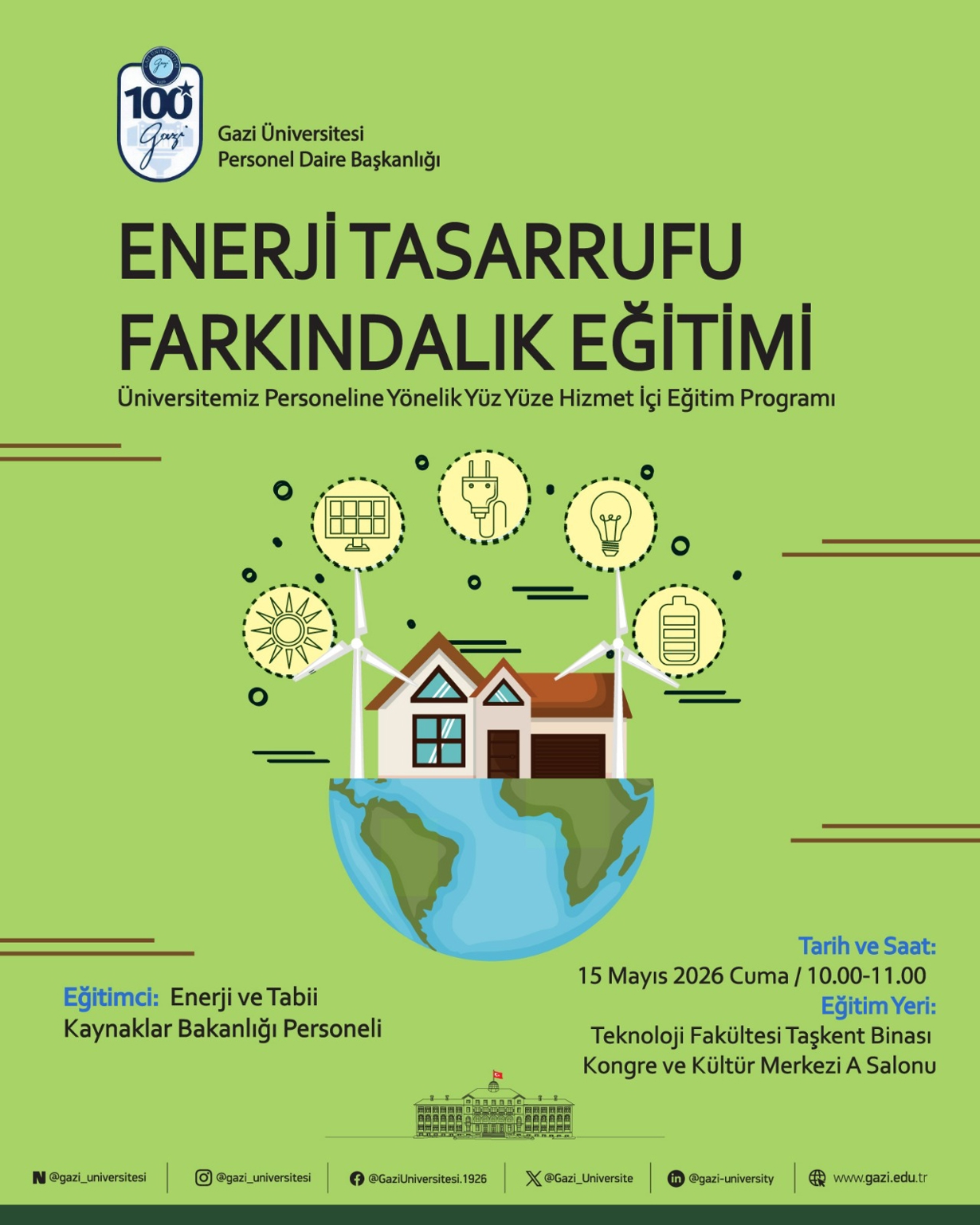 Enerji Tasarrufu Farkındalık Eğitimi Afiş 1-1