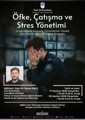 Öfke, Çatışma ve Stres Yönetimi Hizmet İçi Eğitim Programı