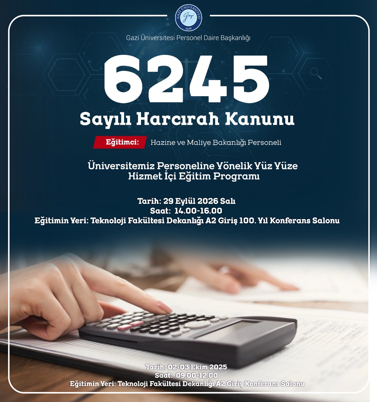 6245 Sayılı Harcırah Kanunu Afiş 3-1