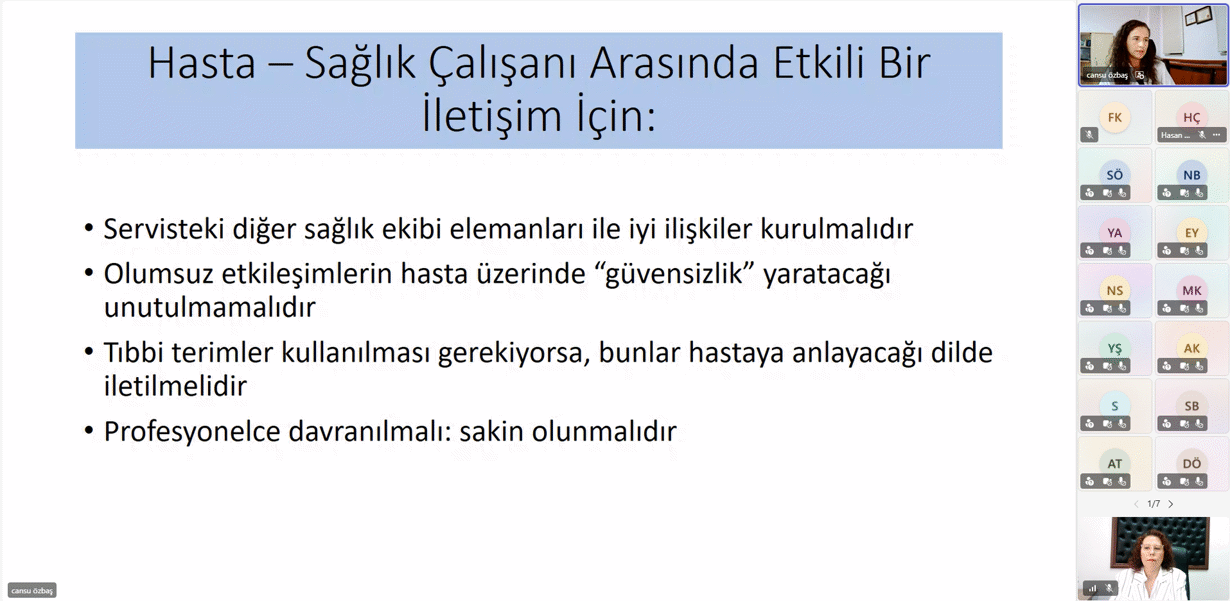 Sağlıkta İletişim 6-1