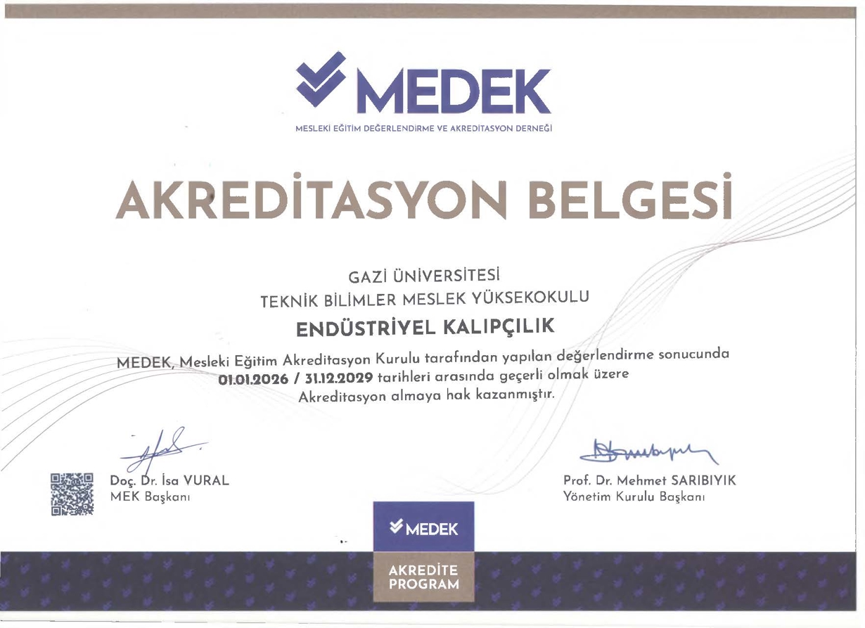 Akreditasyon Belgesi Endüstriyel Kalıpçılık-1