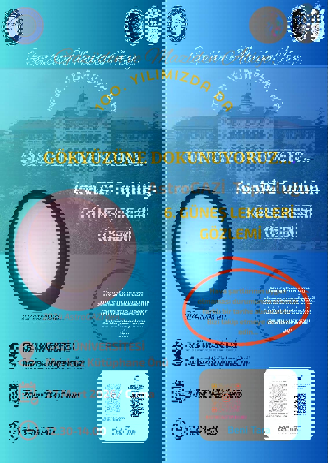 Gazi'den ve Maziden Atiye 100. Yılımız da Gökyüzüne Dokunuyoruz...