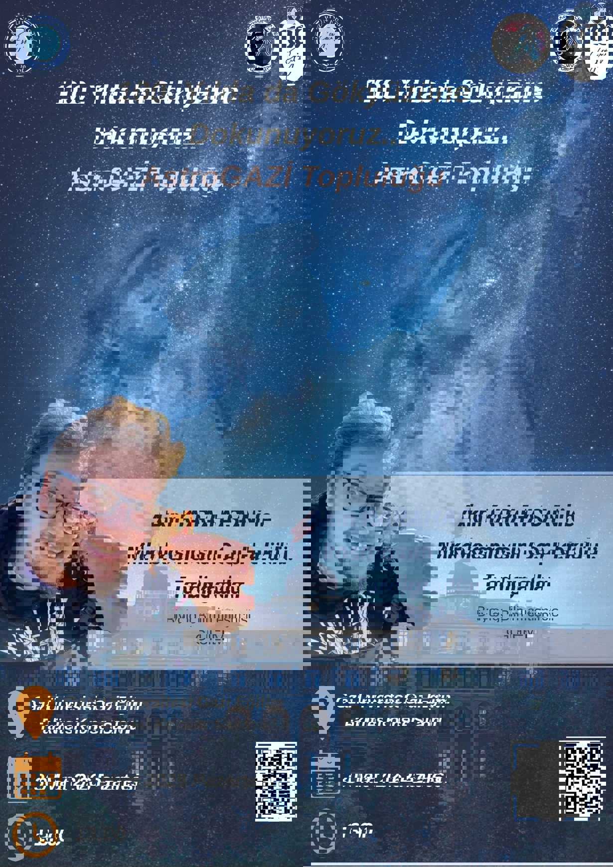 Gazi'den ve Maziden Atiye 100. Yılımız da Gökyüzüne Dokunuyoruz... Söyleşileri