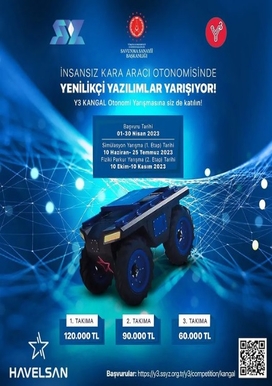 Yenilikçi Yazılımlar Yarışıyor Y³ Kangal Otonomi Yarışması