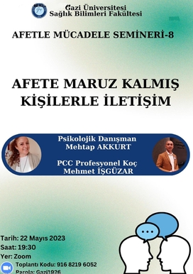 Afete Maruz Kalmış Kişilerle İletişim