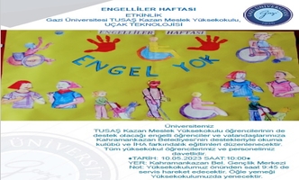 MESLEK YÜKSEKOKULUMUZ TARAFINDAN ENGELLİLER HAFTASI ETKİNLİĞİ YAPILDI