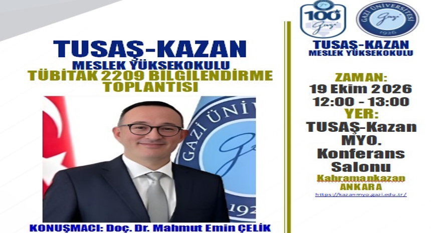 TÜBİTAK 2209 BİLGİLENDİRME TOPLANTISI