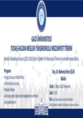Mezuniyet Töreni ve Kep-Cübbe Dağıtımı