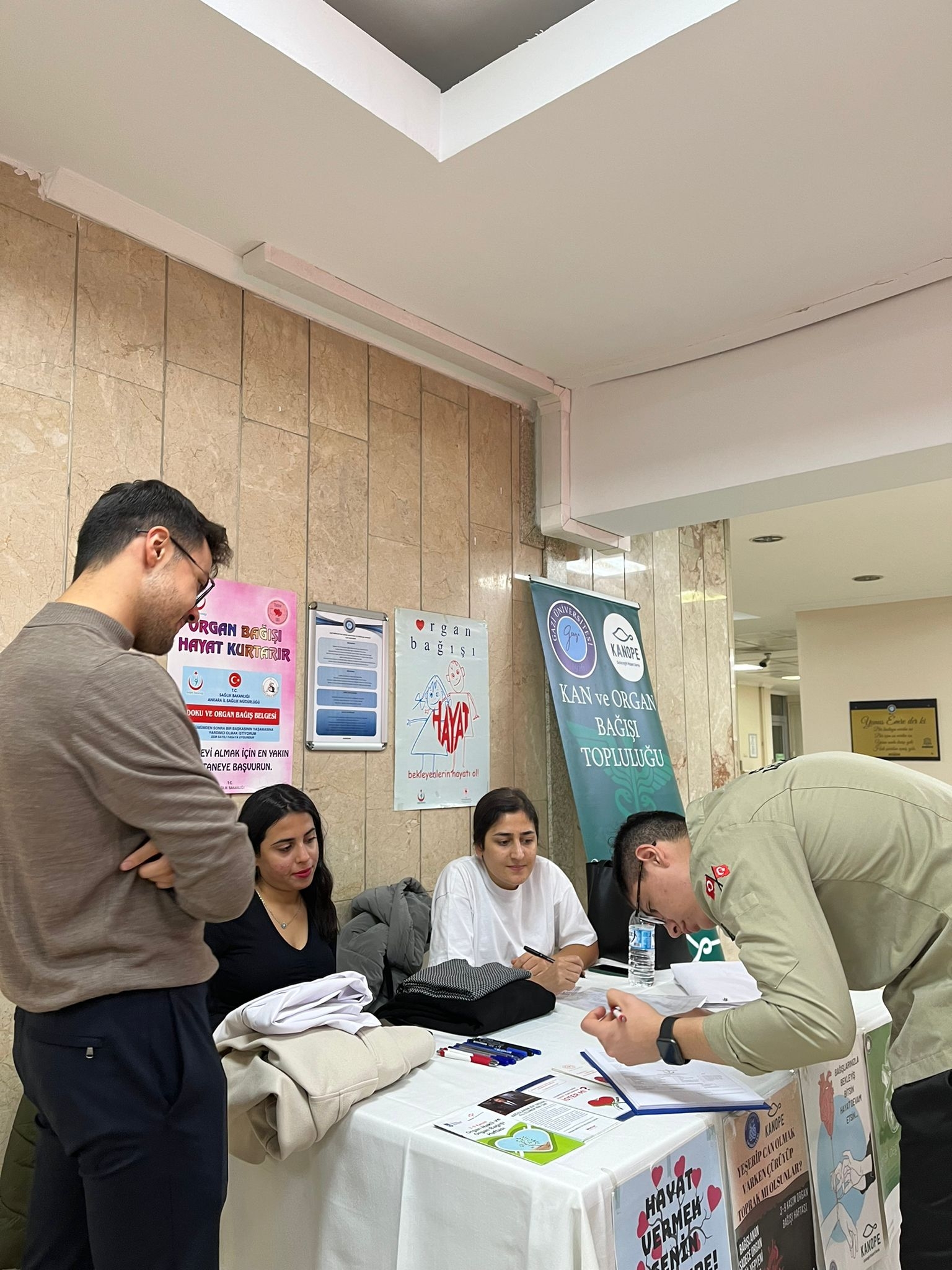 Gazi hastanesinde Organ Bağış Standı-1