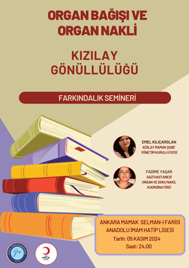 ORGAN BAĞIŞI VE KIZILAY GÖNÜLLÜLÜĞÜ