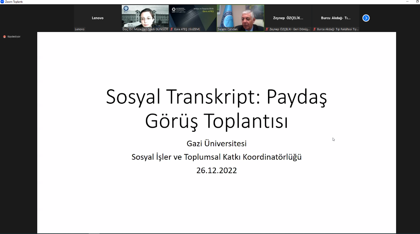 “Sosyal Transkript: Paydaş Görüş Toplantısı” Yapıldı-1