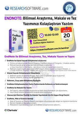 EndNote Online Eğitim Semineri