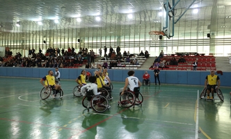 Üniversitemizde Tekerlekli Sandalye Basketbol Takımı Gösteri Maçı Yapıldı