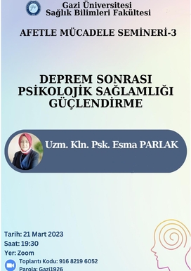 Deprem Sonrası Psikolojik Sağlamlığı Güçlendirme