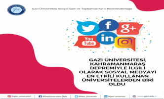 Üniversitemizin Kahramanmaraş Depremiyle İlgili Olarak Yaptığı Sosyal Sorumluluk Çalışmaları Akademik Çalışmalarda Da Yer Buldu