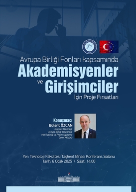 Avrupa Birliği Fonları Kapsamında Akademisyenler ve Girişimciler İçin Proje Fırsatları