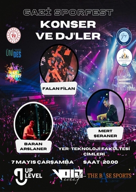 Gazi SporFest Konser ve Dj'ler