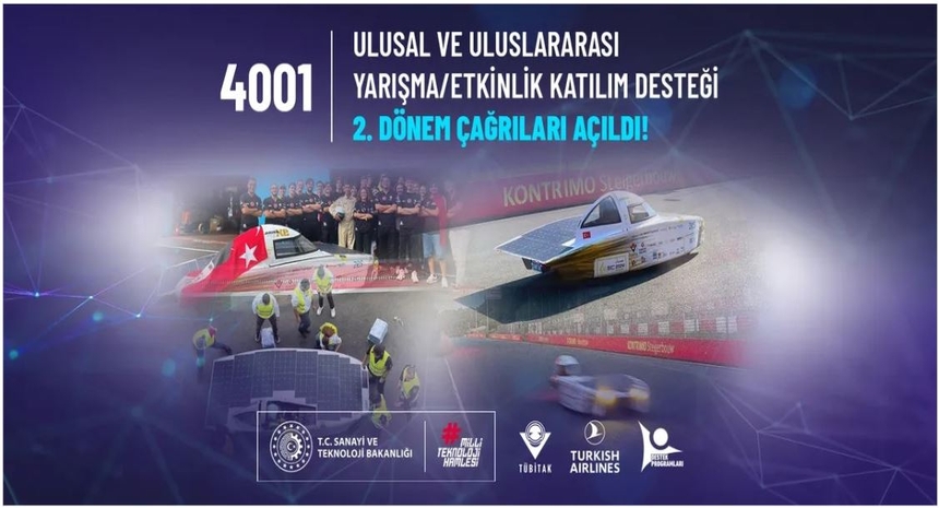 TÜBİTAK 4001 Ulusal ve Uluslararası Yarışma/ Etkinlik Katılım Desteği 2. Çağrıları Yayınlandı