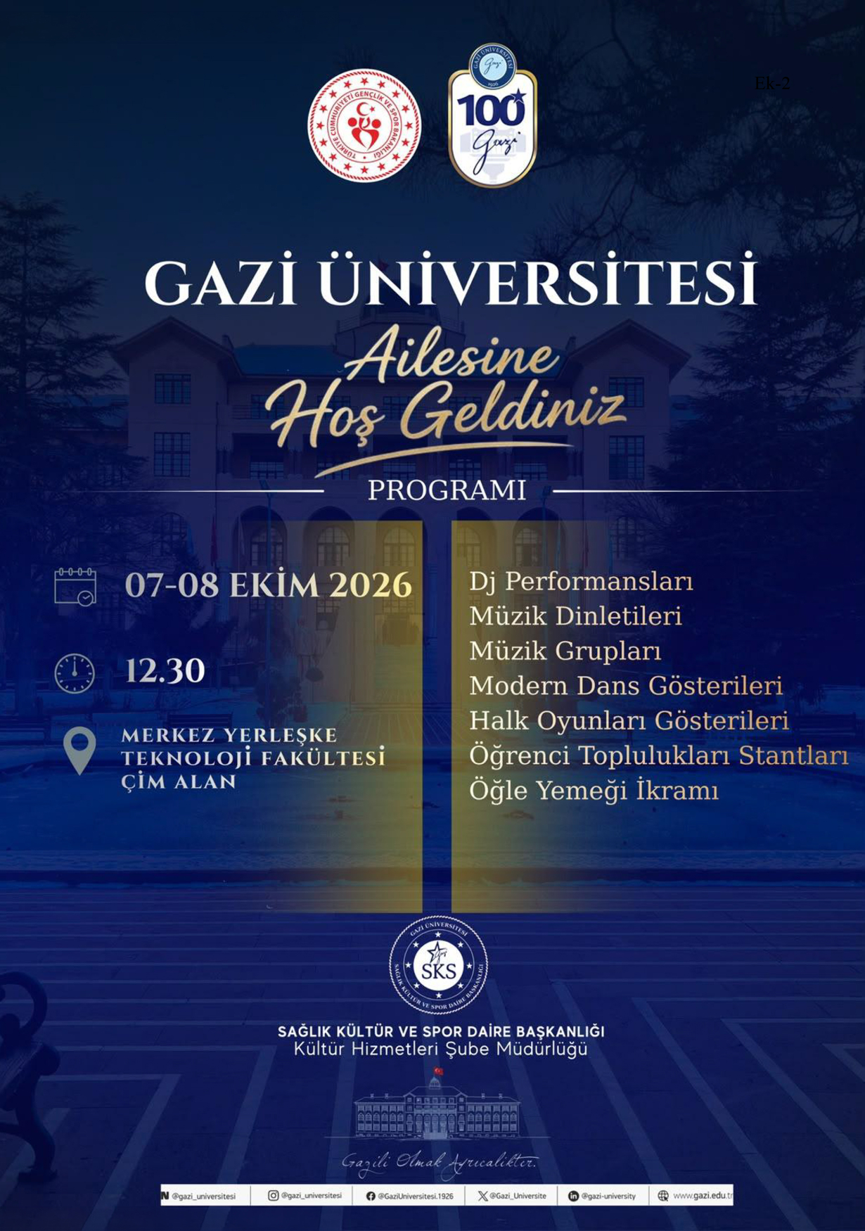 Gazi Üniversitesi Ailesine Hoş Geldiniz-1