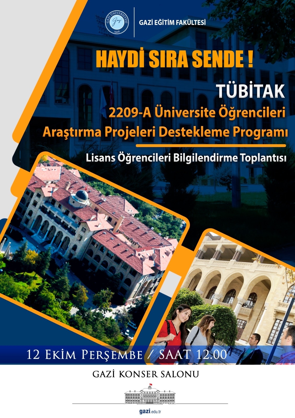 TÜBİTAK 2209-A Üniversite Öğrencileri Araştırma Projeleri Destekleme Programı Lisans Öğrencileri Bilgilendirme Toplantısı-1