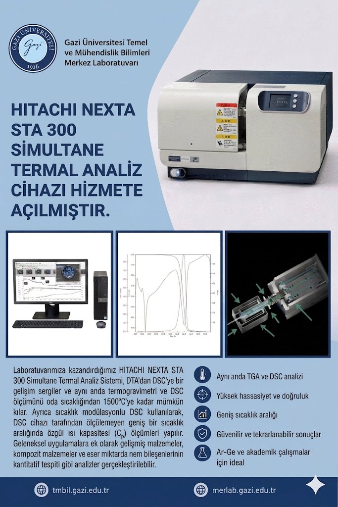 Simultane Termal Analiz Cihazı Hitachi Nexta STA 300-1