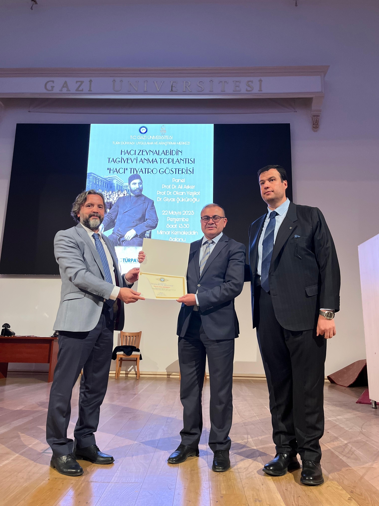 Hacı Zeynalabidin Tagiyev'i Anma Toplantısı "Hacı" Tiyatro Gösterisi -1