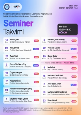Nörobilim ve Nöroteknoloji Enstitüsü Lisansüstü Programları ve Sağlık Bilimleri Anatomi Doktora Programı