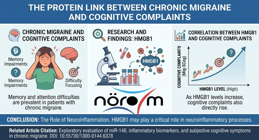 Researchers at NÖROM Discover Protein Connection Between Chronic Migraine and Cognitive Complaints