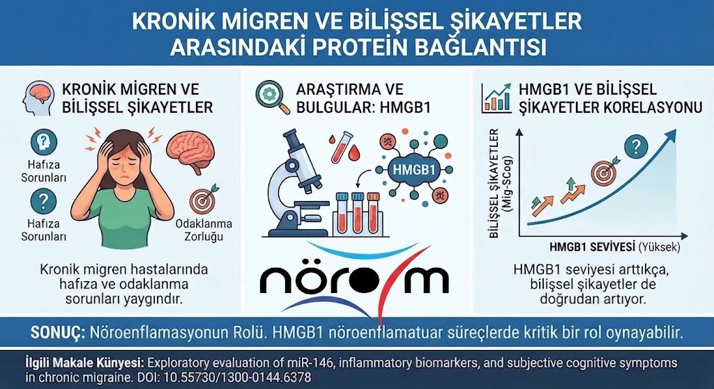 Nörom Araştırmacıları Kronik Migren ve Bilişsel Şikayetler Arasındaki Protein Bağlantısını Keşfetti-1