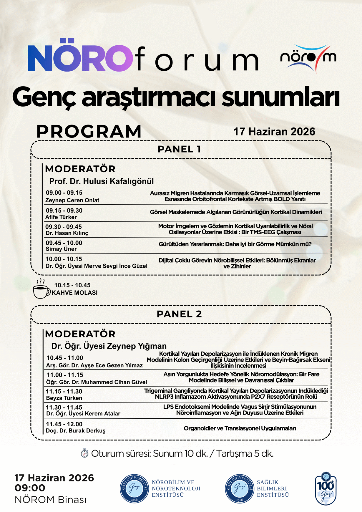 17 Haziran Genç Araştırmacı Sunumları Programı-1