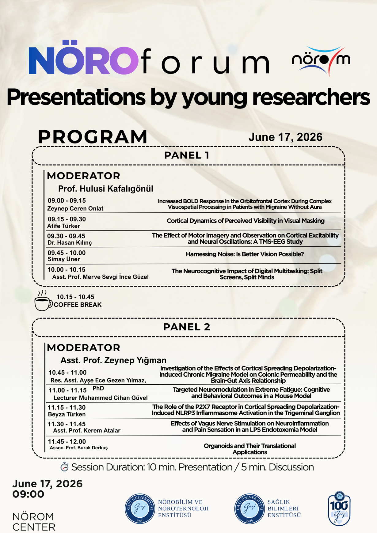 Presentations by young researchers-1