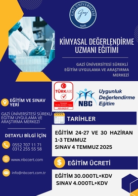 Kimyasal Değerlendirme Uzmanı Eğitimi