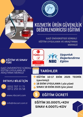Kozmetik Ürün Güvenlilik Değerlendiricisi Eğitimi Duyurusu