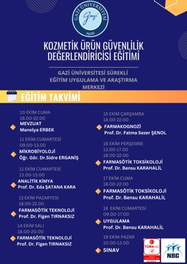 Kozmetik Ürün Güvenlilik Değerlendiricisi Eğitimi Duyurusu