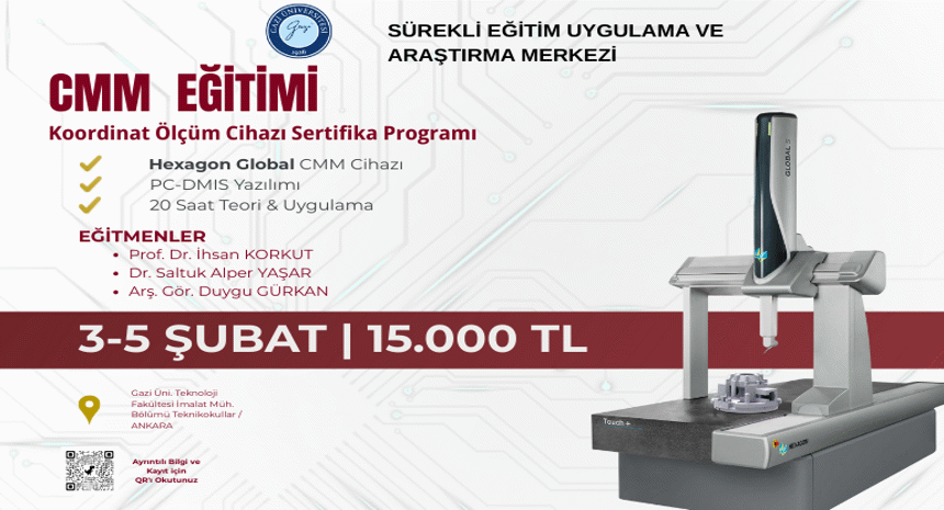 CMM (KOORDİNAT ÖLÇÜM CİHAZI) EĞİTİMİ