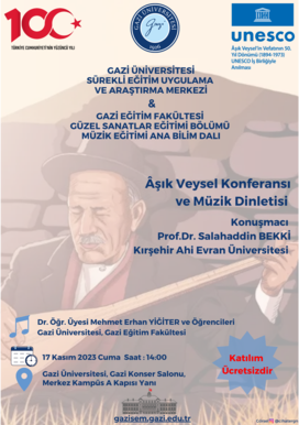 Âşık Veysel Konferansı ve Müzik Dinletisi