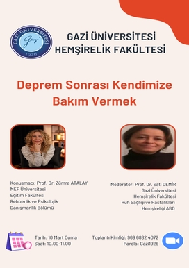 Deprem Sonrası Kendimize Bakım Vermek