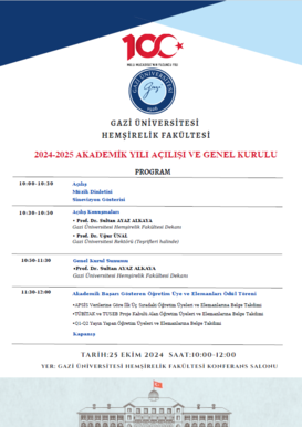 2024-2025 EĞİTİM-ÖĞRETİM YILI AKADEMİK GENEL KURUL TOPLANTISI