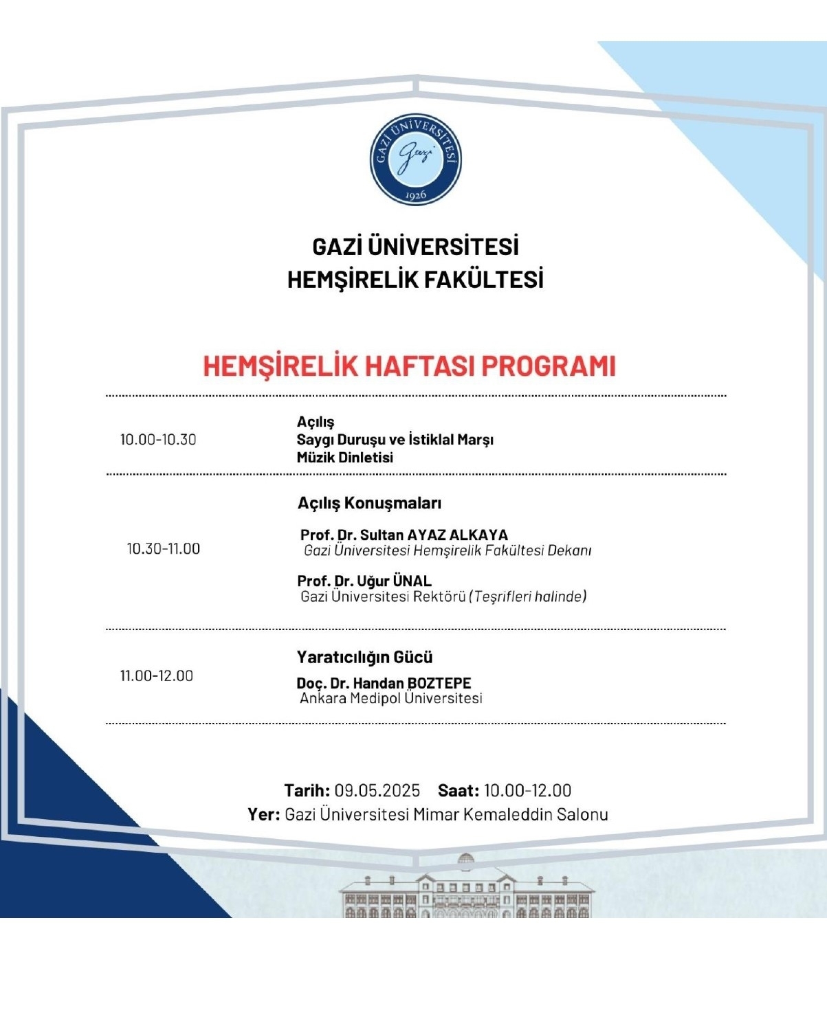 Hemşirelik Haftası Kutlama Programı 2-1