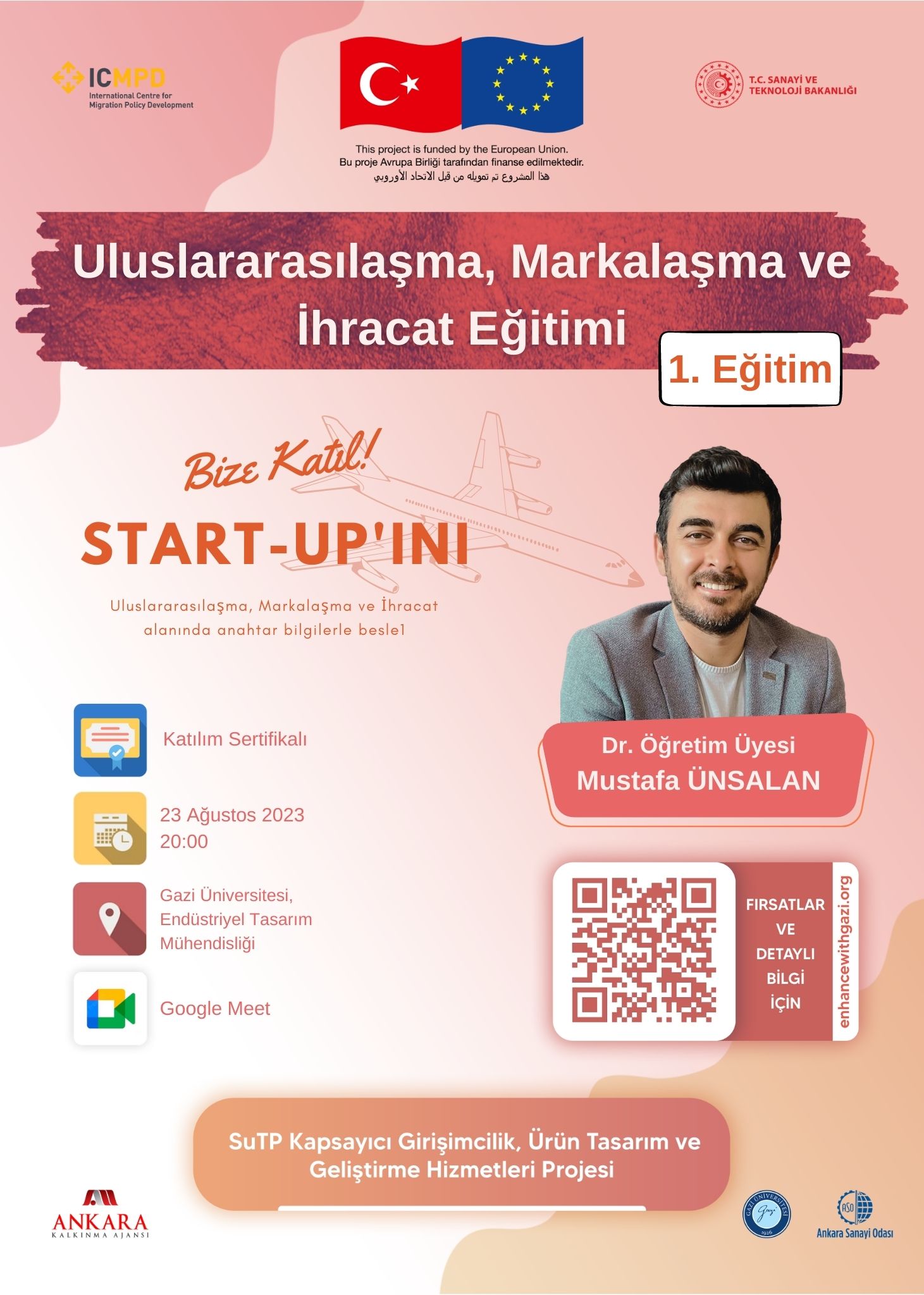 Girişimciler İçin Uluslararasılaşma, Markalaşma ve İhracat-1 Eğitimi Kayıtları Başladı!