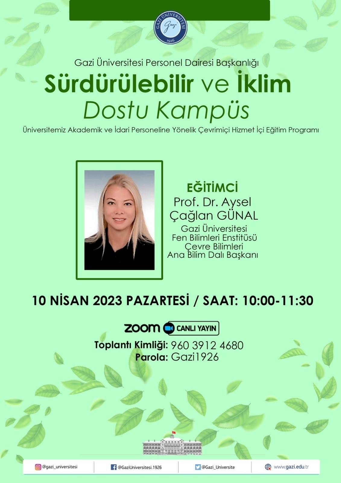 Prof. Dr. Aysel Çağlan Günal