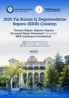 2025 Yılı Kurum İçi Değerlendirme Raporu (KİDR) Çalıştayı