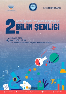 Gazi Üniversitesi 2025 Öğrenci Projeleri Kongresi ve Bilim Şenliği