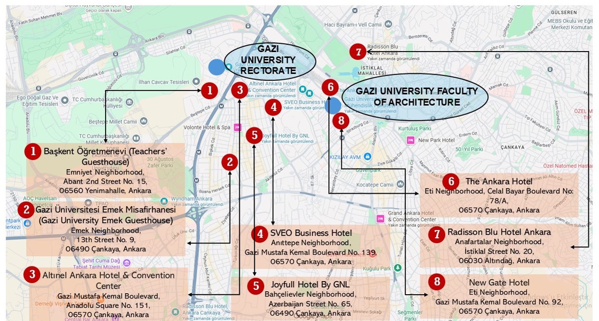 Conference Venues and Accommodation-map-1