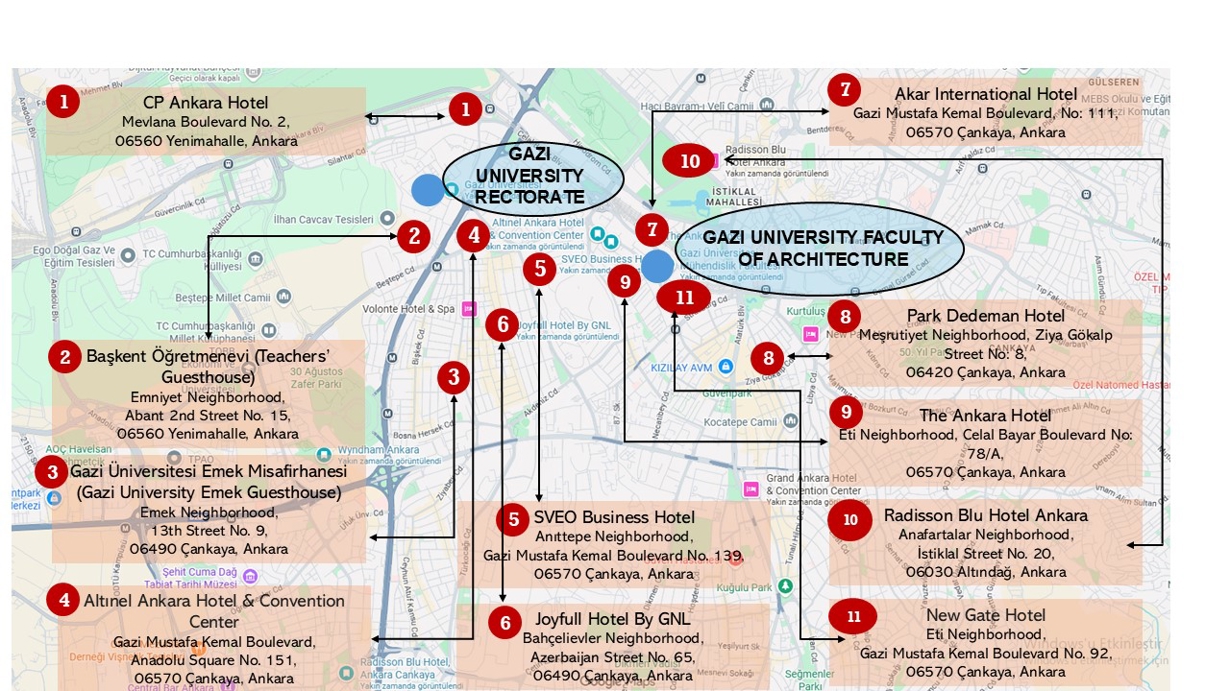 Conference Venues and Accommodation-map-1