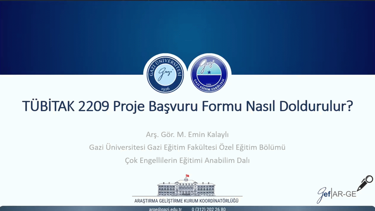 Bölüm 10: TÜBİTAK 2209 Proje Başvuru Formu Nasıl Doldurulur?-1