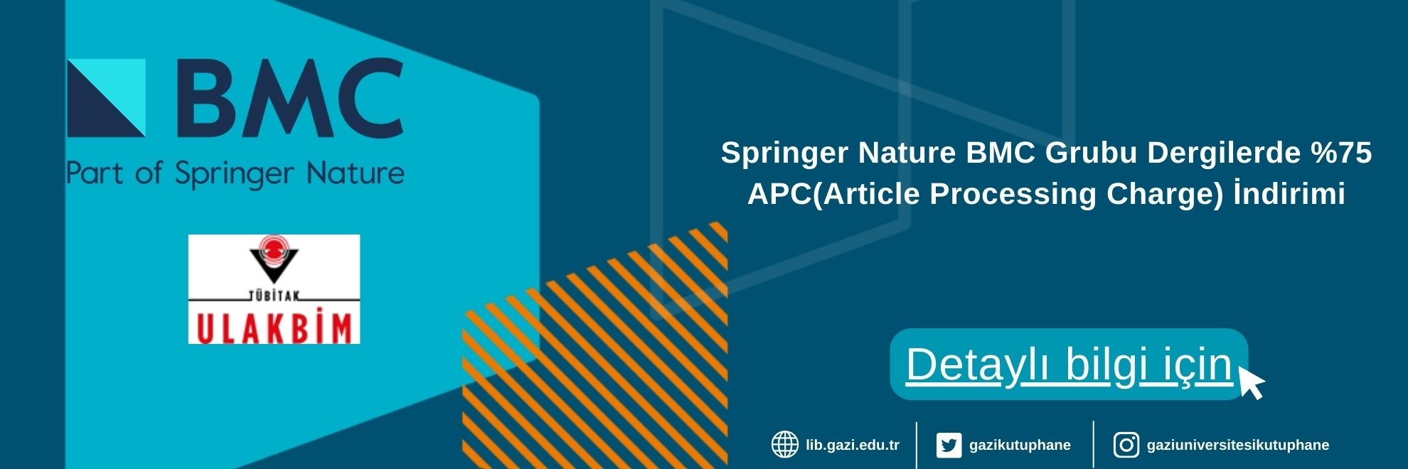 Springer Nature BMC Grubu Dergilerde APC İndirimi
