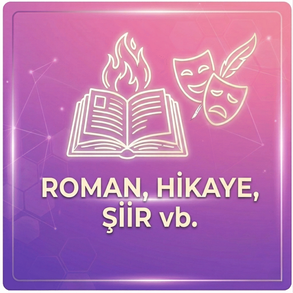 Roman, Hikaye, Şiir vb.