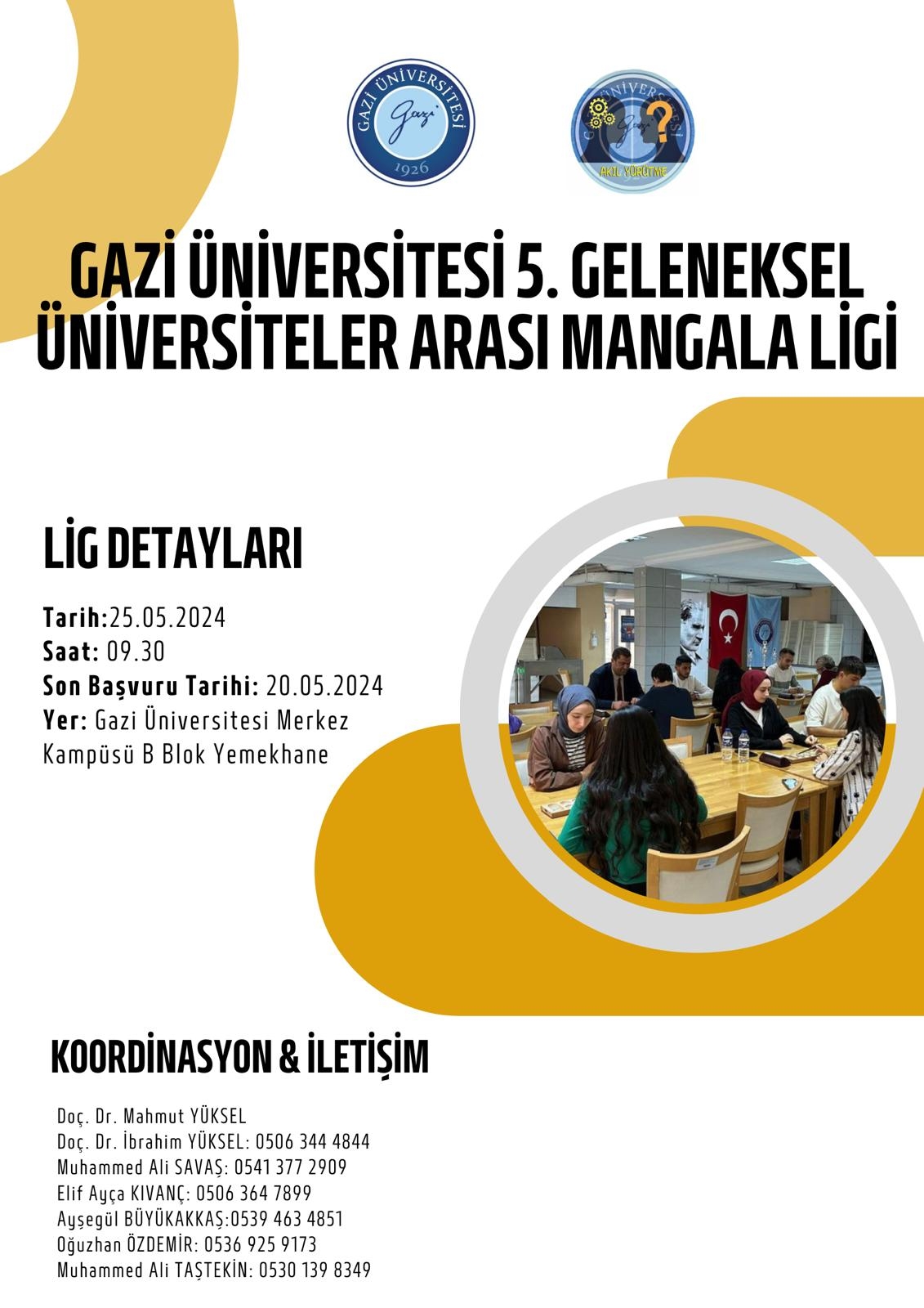 Üniversiteler Arası 5. MangalaTakım- Bireysel Turnuvası