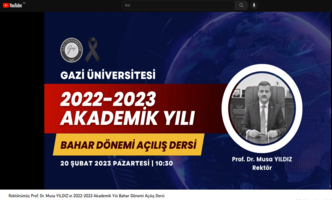 Üniversitemiz 2022-2023 Akademik Yılı Bahar Dönemi Rektörümüz Prof. Dr. Musa Yıldız Tarafından Verilen Açılış Dersi İle Başladı